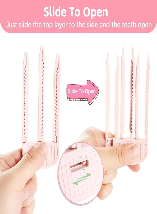 Branbox 2PCS Volumizing Hair Clips for Women, Hair Volume Clip Styling Tools Volumizing Comb for Fluffy Bangs Clips for Root Lift, Root Booster Clips, Pink - Image 3